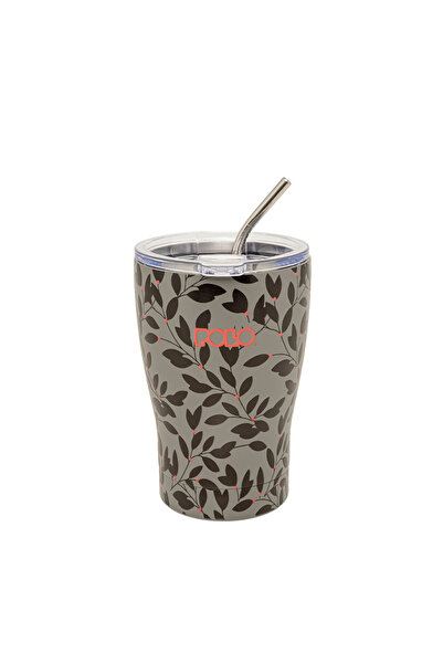 Polo ΚΟΥΠΑ ΚΑΦΕ 350ML ΓΚΡΙ ΜΕ ΦΥΛΛΑ