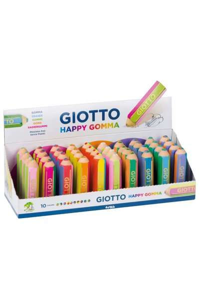 Giotto Χαρούμενη Γόμα 4 Χρώματα