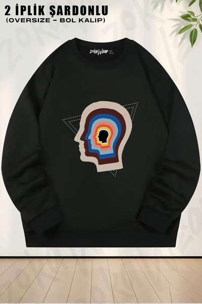 ZOKAWEAR Head Tame Impala Printed Crew Neck Sweatshirt
