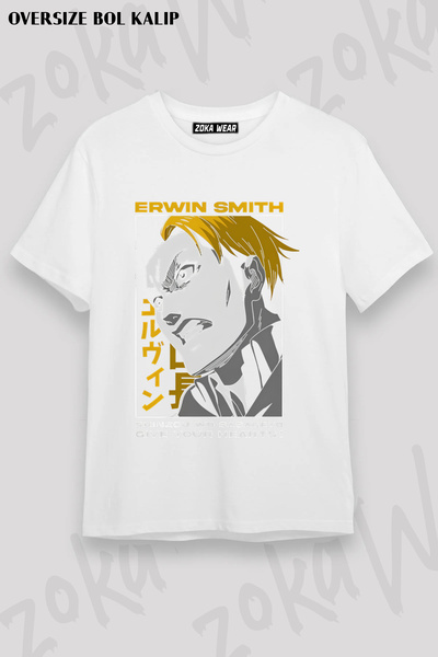 ZOKAWEAR Attack on Titan Erwin Smith Printed T-Shirt