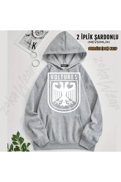 ZOKAWEAR Kanye West - Vultures Printed Hooded Sweatshirt