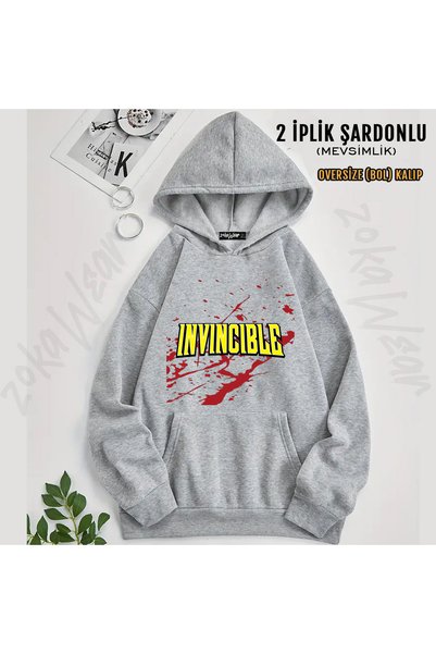 ZOKAWEAR Invincible V14 Printed Hooded Sweatshirt