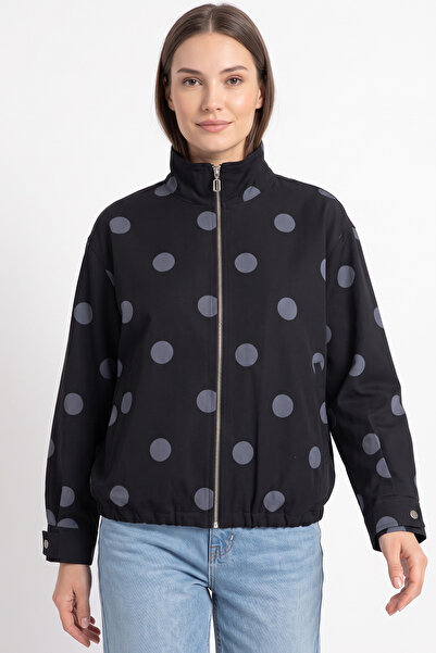 zenne Polka Dot Jacket 202710 - Black
