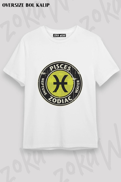 ZOKAWEAR Pisces Horoscope Astrology Zodiac Printed T-Shirt