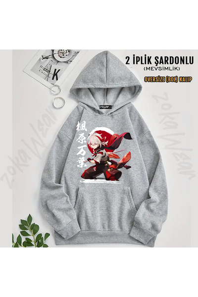 ZOKAWEAR Genshin Impact t Printed Hooded Sweatshirt