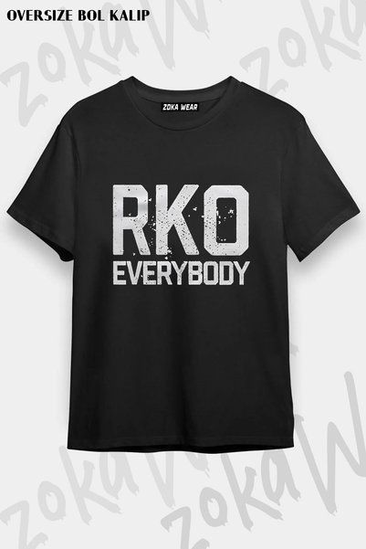 ZOKAWEAR تي شيرت راندي أورتون RKO Everybody Wwe Fight Gures Gym Sport مطبوع ع...