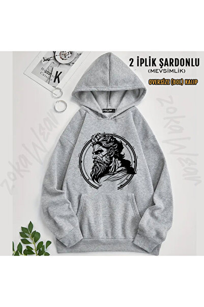 ZOKAWEAR Zeus Printed Hooded Sweatshirt