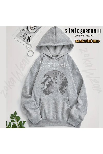 ZOKAWEAR Death Note Printed Hooded Sweatshirt