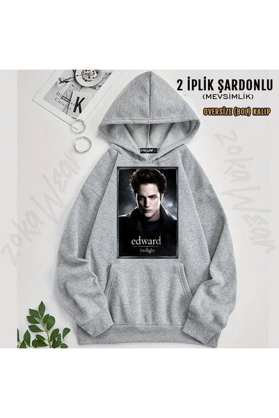 ZOKAWEAR Edward Cullen Vampire Twilight Printed Hooded Sweatshirt