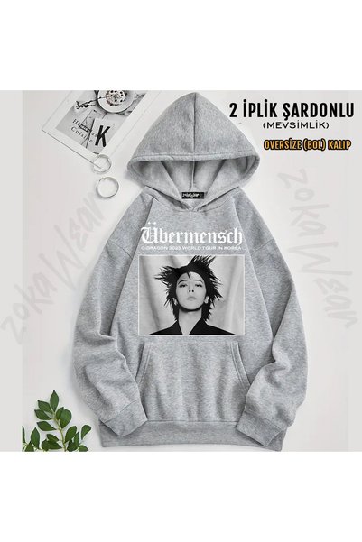 ZOKAWEAR Ubermensch G-Dragon Printed Hooded Sweatshirt