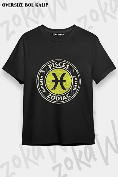 ZOKAWEAR Pisces Horoscope Astrology Zodiac Printed T-Shirt