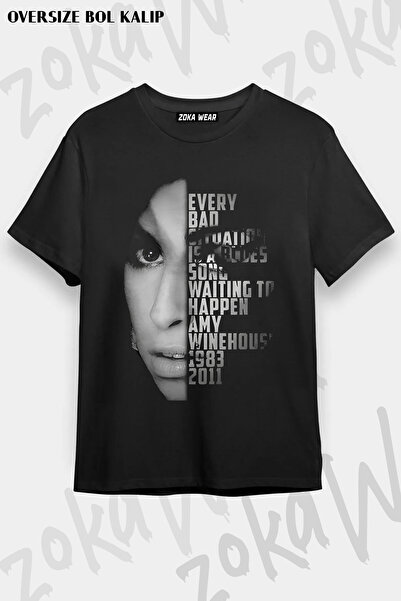 ZOKAWEAR Blues Amy Winehouse Printed T-Shirt