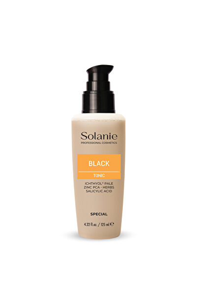Solanie Lotiune tonica neagra pentru ten gras cu ichtiol - 125 ml -