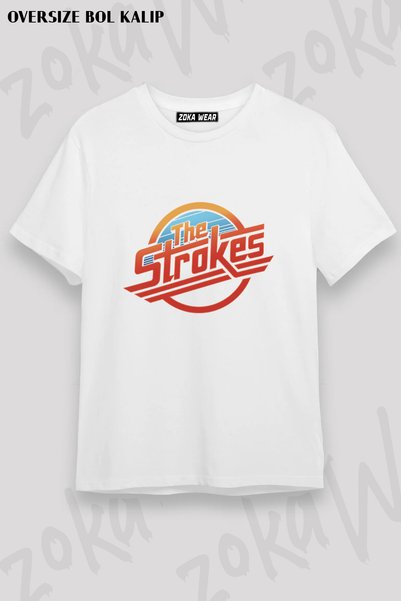 ZOKAWEAR Vintage Logo the Strokes Printed T-Shirt