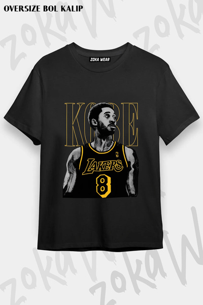 ZOKAWEAR Kobe Bryant Los Angeles No 8 Basketball Printed T-Shirt