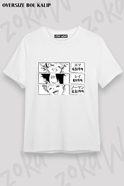 ZOKAWEAR The Promised Neverland Emma Ray Norman Manga Printed T-Shirt