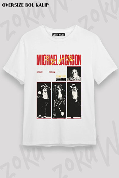 ZOKAWEAR Pop Un Krali Michael Jackson Custom V2 Printed T-Shirt