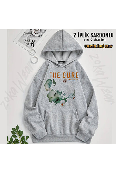 ZOKAWEAR Disintegration the Cure Printed Hooded Sweatshirt