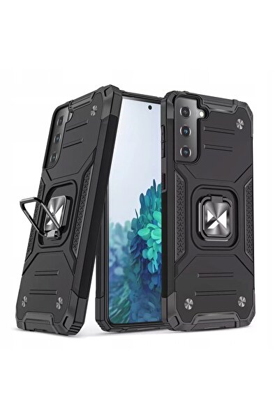 WOZINSKY Husă Hibridă Ring Armor pentru Samsung Galaxy S22+ Negru