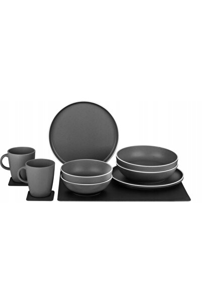 Brunner Set de cină din melamină magnetic Dolomit Magnetic Silwy Grey