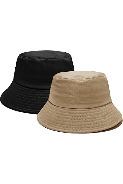 GENERAL Npj Summer Cotton Bucket Hat for Women Men Sun Beach Fishing Cap