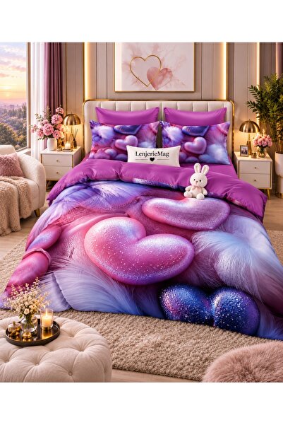 East Comfort Finet Premium Duvet Cover Set 6 Pieces with 5D Stretchy STT18
