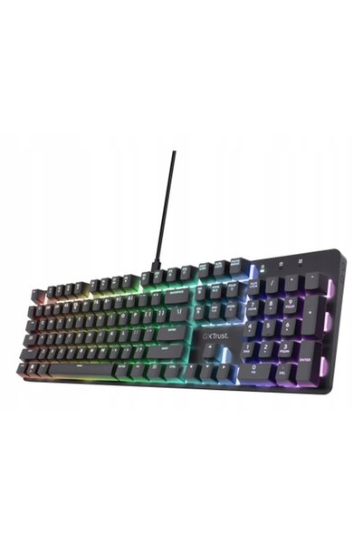 Trust GXT 871 Zora US Tastatură mecanică de gaming cu iluminare RGB