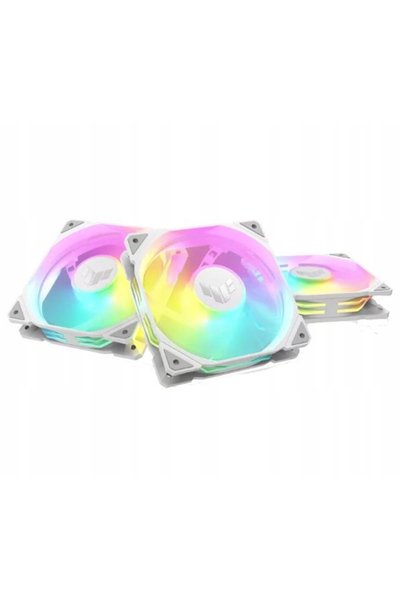 ASUS TUF Gaming TR120 ARGB Ventilator 3 în 1 Alb 120mm