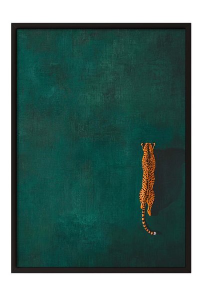 Postifull Lion Pattern Poster – Black Framed Artwork No:180041