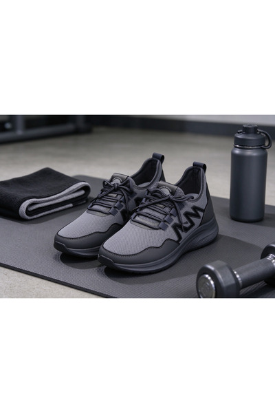 huanhuiwa Men's casual mesh sneakers lightweight bouncy thick sole breathable...