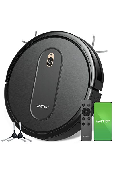 Vactidy Aspirator robot Nimble T6 cu Alexa și Google Assistant, Negru