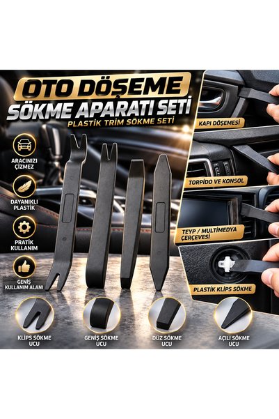 cabbaroğlu ticaret Auto Upholstery Removal Tool Set Plastic Trim Door Panel Clip Removal Kit