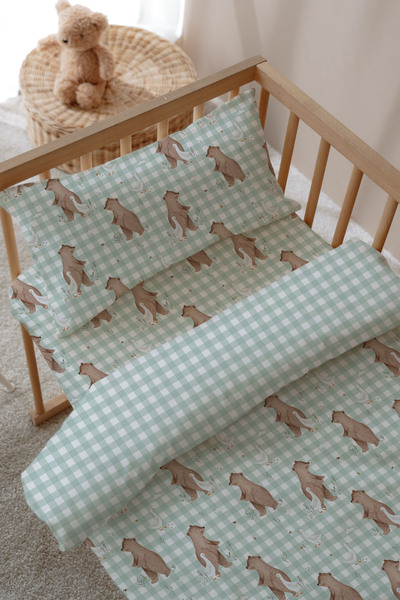 Tuğba Kuğu Montessori Duvet Cover (100X200 cm) and Fitted Sheet Set - Kindred Spirits
