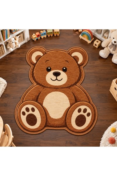 Rugs Modern Halı Eta Teddy Bear Pattern Modern Woven Base Decorative Carpet E...