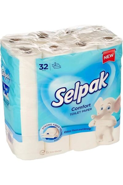 Selpak 2 Ply Toilet Paper 32 Rolls 150 Sheets