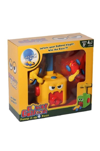 papey Balon Araba Oyuncağı Power Balloon Car Hava Gücüyle Çalışan -Eğitici Oyuncak Araba Seti 2 Araç 8 Balon