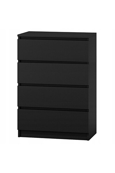 Topeshop TOP E SHOP M4 BLACK comodă cu sertare pentru dormitor și living