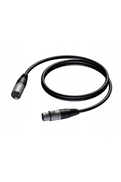 PROCAB 1KPBA138 Cablu microfon XLR tată la XLR mamă 1,5m echilibrat