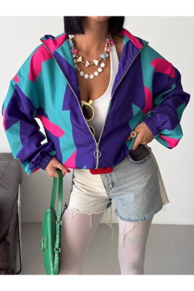 NEW JOURNAL Γυναικείο Πολυχρηστικό Unisex Μπουφάν Bomber 80's Viral GET26430