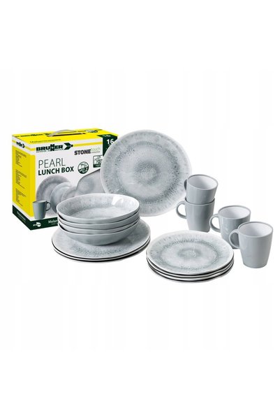 Brunner Set de masă din melamină Pearl, tip cutie de prânz