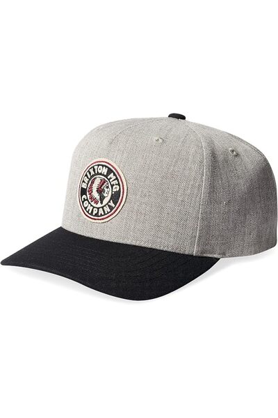 Brixton قبعة بيسبول Rival C Mp Snapback للبالغين من الجنسين (عبوة من قطعة واحدة)