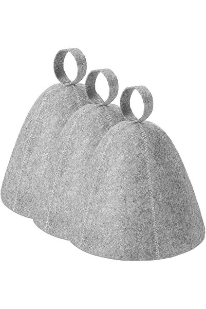 ALMEKAQUZ 3Pcs Sauna Hat for Men Women, Steam Bath Hat Room Accessories, Head...