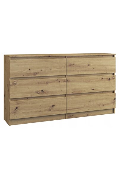 Topeshop TOP E SHOP M6 140 ARTISAN Comodă din lemn cu 4 sertare