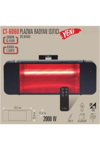 Cata CT-6060 PLAZMA RADYAN ISITICI DIŞ MEKAN