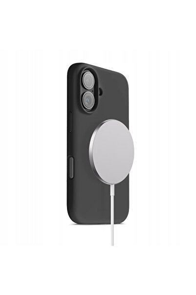 Crong Husă Color Cover Magnetică pentru iPhone 17 MagSafe, din Silicon, Negru...