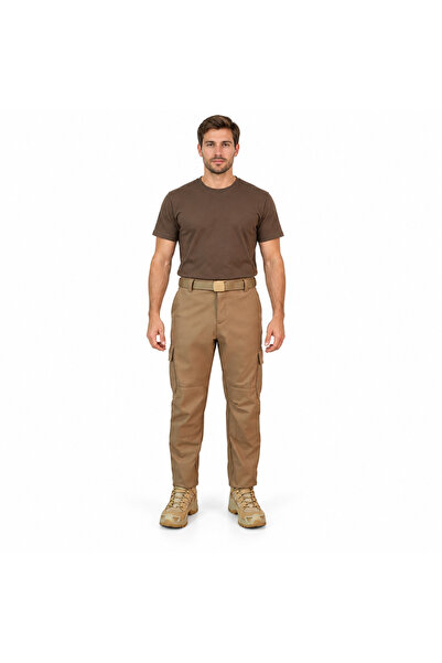 Silyon Askeri Giyim Beige Waterproof Softshell Tactical Pants with Flap Cargo...