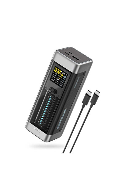 Cuktech External battery P23, 2x USB-C, USB, 210W, 25000mAh, 1.54 TFT screen,...