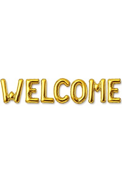 fitto 40cm Welcome Home Letter Balloons – Gold Alphabet Foil Mylar for Welcom...
