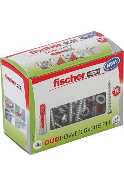 Fischer Duo Power Universal Wall Anchor with Screw, 535463