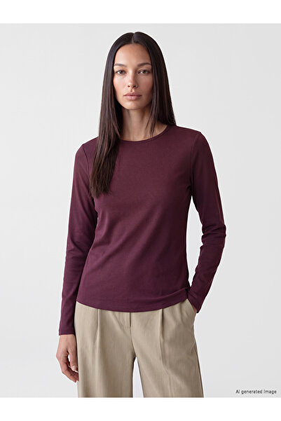LC Waikiki Alita City Farkıyla Lcw Everyday Plum Combed Cotton Plain Narrow &...